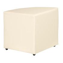 POUF MODUL COLOR VINYLE ANGLE IVOIRE