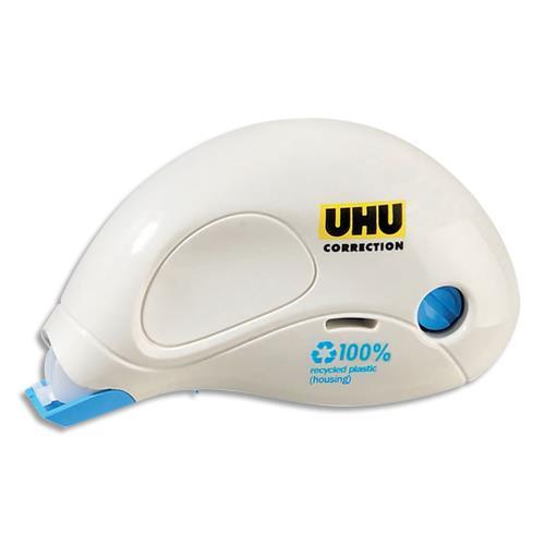 ROLLER CORRECTEUR COMPACT RAPIDE UHU - PROPRE ET PRECIS, BLANC, 10M X 5MM - R�ECRITURE IMMEDIATE