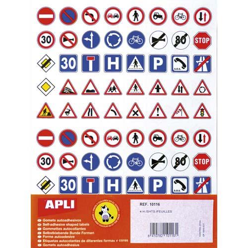 GOMMETTES 'CODE DE LA ROUTE' - LOT DE 7