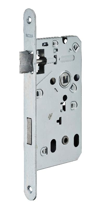 Serrure encastrable Thirard - pour porte d'intérieur à condamnation - acier embouti - argenté - référence 00093664_0