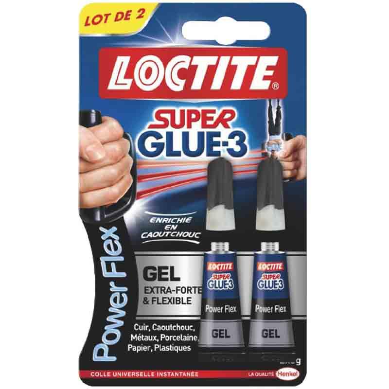Super Glue 3 Power Flex - Gel cyanoacrylate 2 x 3 g - Loctite_0