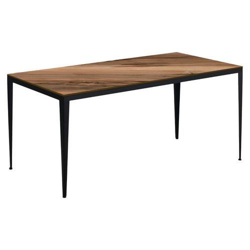 TABLE BOLONIA 180 X 80 CM STRAT OLIVIER / ACIER NOIR - JAYSO