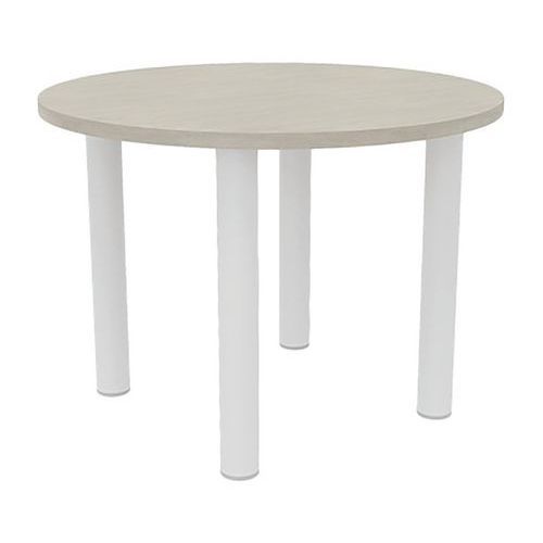 TABLE DE RÉUNION 4 PIEDS Ø 100 CM BÉTON/BLANC - QUADRIFOGLIO