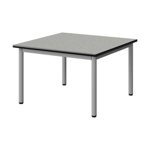 TABLE MALIBU 80X80 T1 4P STRA ISOS GRIS 1400/NOIR GRIS 9006