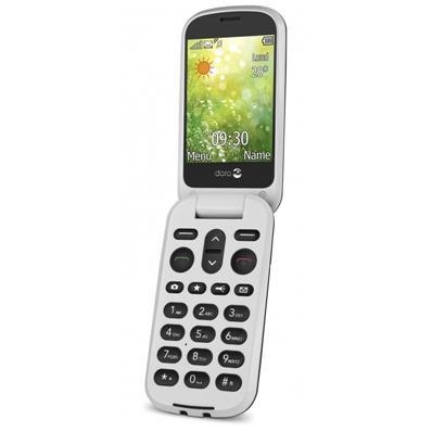 TÉLÉPHONE MOBILE À CLAPET DORO 6050 MARRON (CHAMPAGNE- BLANC)