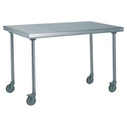 Tournus Equipement Table inox centrale sur roues longueur 1600 mm Tournus - 414815 - plastique 414815_0