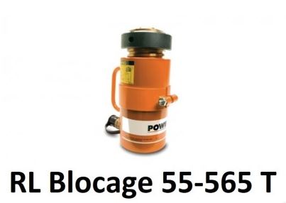 Vérin hydraulique simple effet à écrou de blocage 55 à 565 T - Type RL - Acier résistant à la corrosion_0
