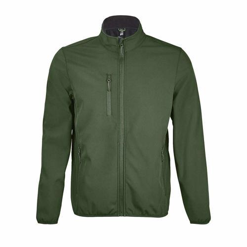 VESTE HOMME ZIPPÉE SOFTSHELL EN POLYESTER VERT FORET