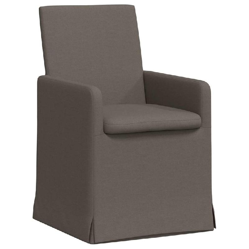 VidaXL Chaises de salle à manger 2 pcs Gris clair 57 x 67 x 95 cm Lin Modèle Raffiné Design - 42017901_0
