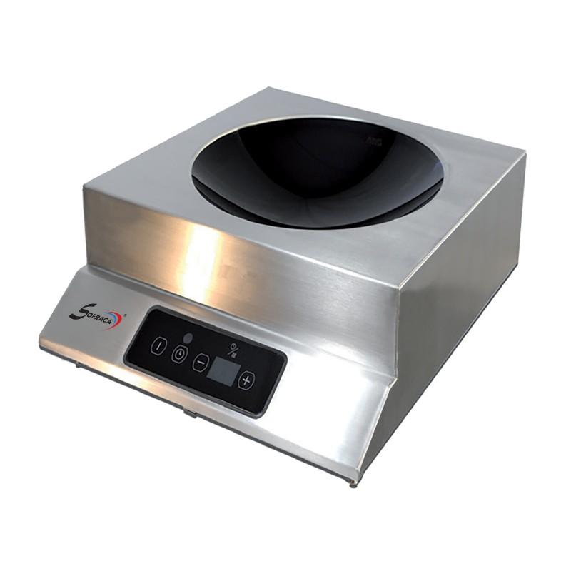 Wok à induction - 1 feu - diamètre 310 mm alimentation - monophasé ... - PWOK3500_0