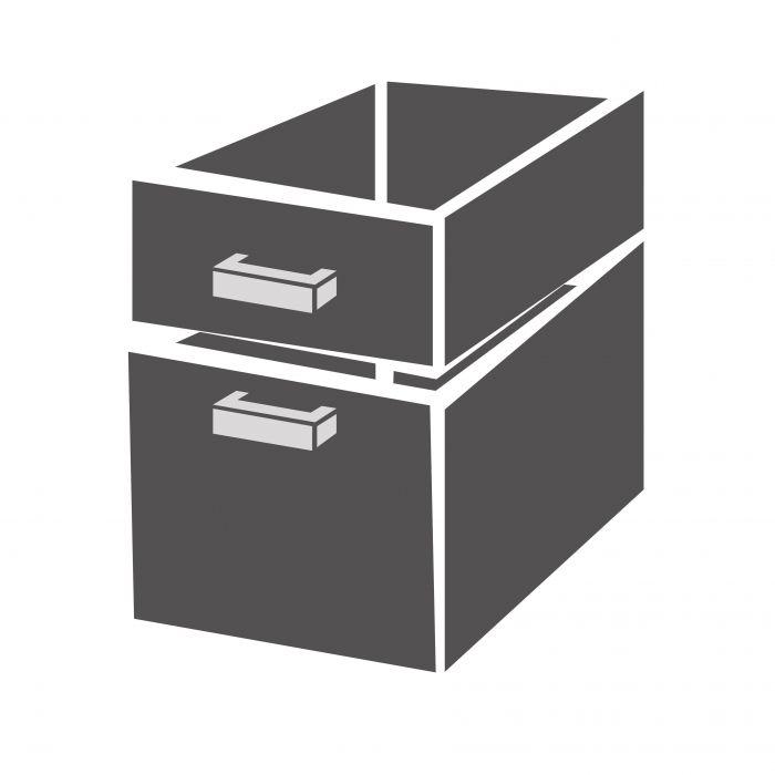 Bloc de tiroirs 2/3 monoblock soft closing - Pro Line - Fourniture hôtellerie restauration - 7489.0524_0