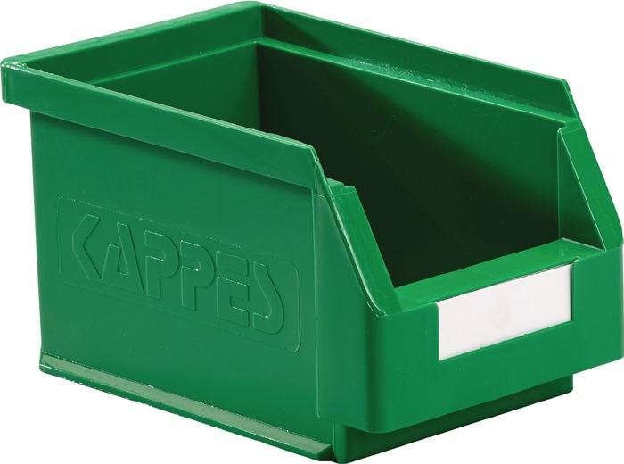Boîte de rangement à ouverture frontale RASTERPLAN - PE vert - L230 x l140 x H130 mm - Résistante aux chocs et températures extrêmes_0