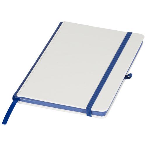 Carnet A5 pour impression digitale - couverture en PU blanc et tranche colorée - 10725800_0