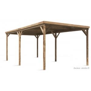 Carport en bois, autoclave, 5x3m - 0700395-burger_0