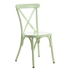 Chaise de jardin Bourdon verte x2 -  Autre Aluminium Amadeus 44x48 cm - vert aluminium 3520071889917_0