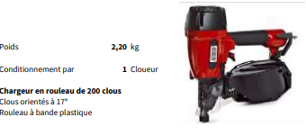 Cloueur pneumatique ALSAFIX C28/70 P1 - Chargeur en rouleau de 200 clous - 800072 - 2,20 kg_0