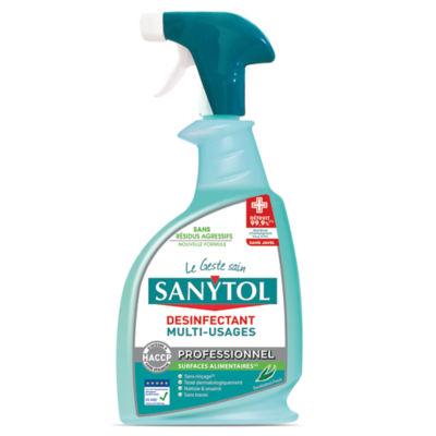 Désinfectant multi-usages nettoyant HACCP Sanytol eucalyptus 750 ml_0