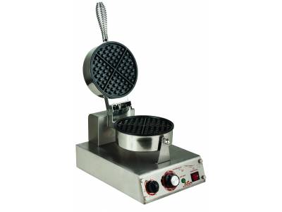 Gaufrier professionnel rond simple Ecolin - Matfer - 241548 - Empreintes en fonte, diamètre 18.5 cm_0