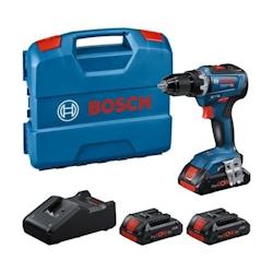 Perceuse-visseuse Bosch Gsr 18v-55 0615a5002p Sans Fil 18 V - 55 Nm Brushless + 3x Batterie + Chargeur + L Case - 4053423249842_0