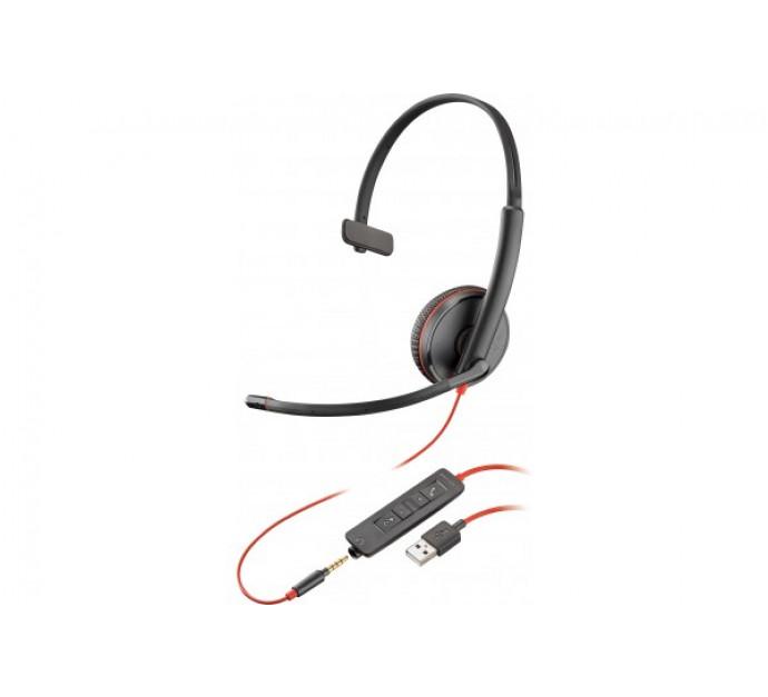 Poly Blackwire C3215 - Casque USB-A et Jack 3.5 - 1 écouteur - Réf.463232_0