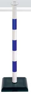 Poteau de signalisation en PVC avec socle lesté en béton - Hauteur 90 cm - 3 kg_0