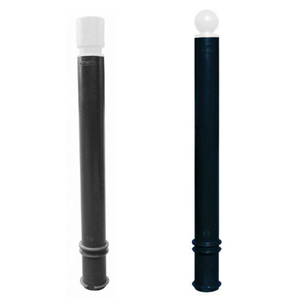Potelet flexible pour PMR - H1300mm - Tête cylindrique ou boule blanche - À mémoire de forme - Marque Rolléco_0