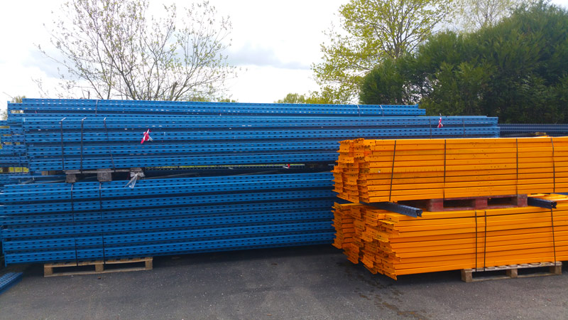 Rack à palettes d'occasion - 5 échelles de 4500mm/850mm - 14,90 mètres linéaires - 24 lisses 2860mm 2 tonnes_0