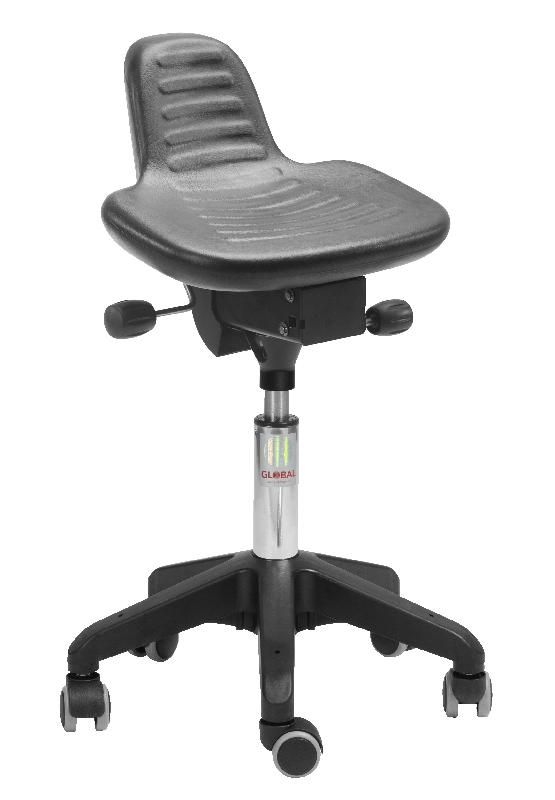 Siège professionnel ergonomique Alfa Octopus - roulettes Ø50 mm - mécanisme easy-seat - base résistante aux produits chimiques_0