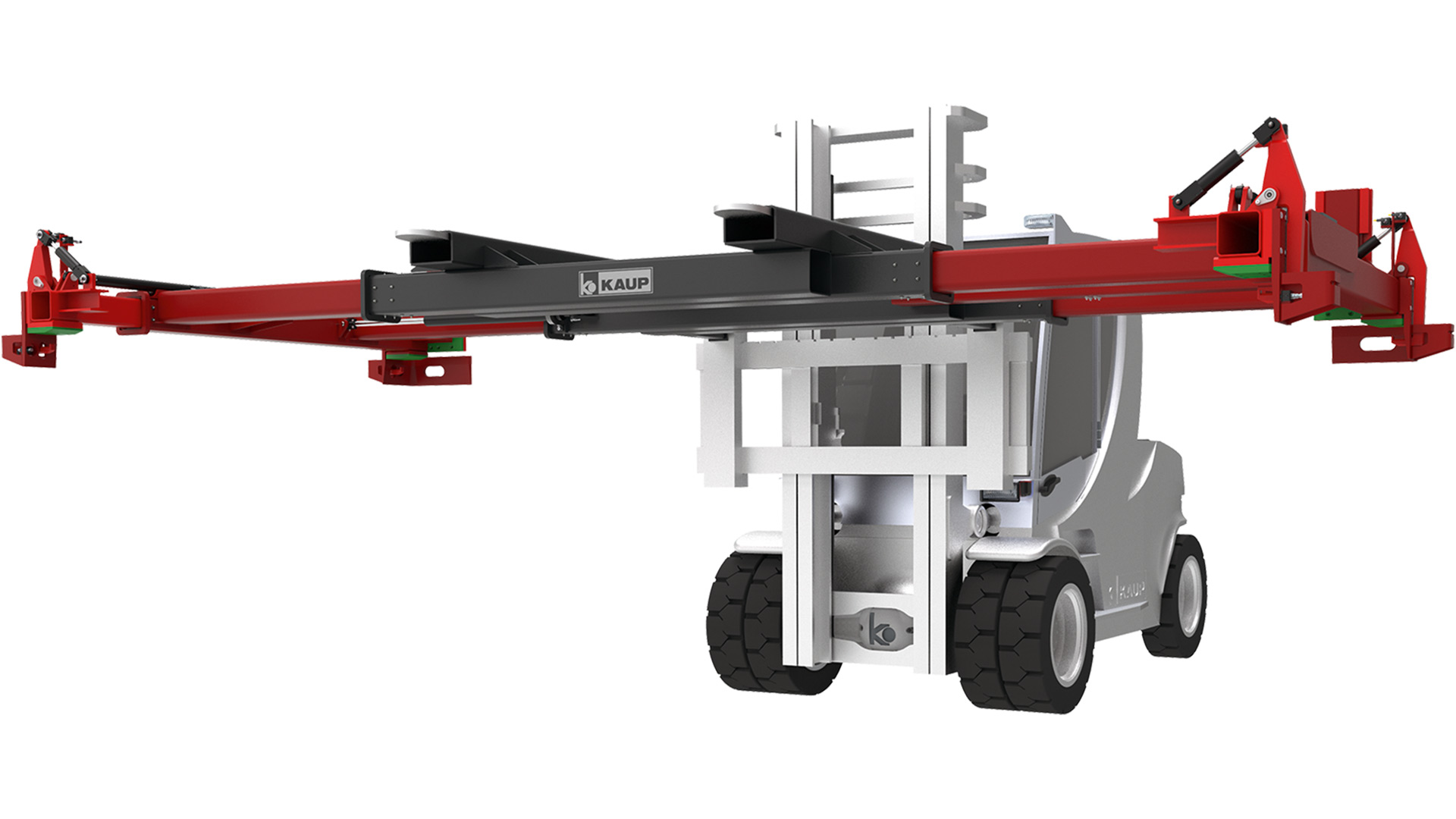 Spreader enfourchable télescopique double - Kaup T192E - pour conteneurs modulaires de 1.000 à 12.000 kg_0