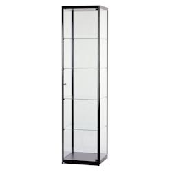 Vitrine Colonne Noire Eclairée 50x50x200cm SARAZINO Vitrines - 3701478500418_0