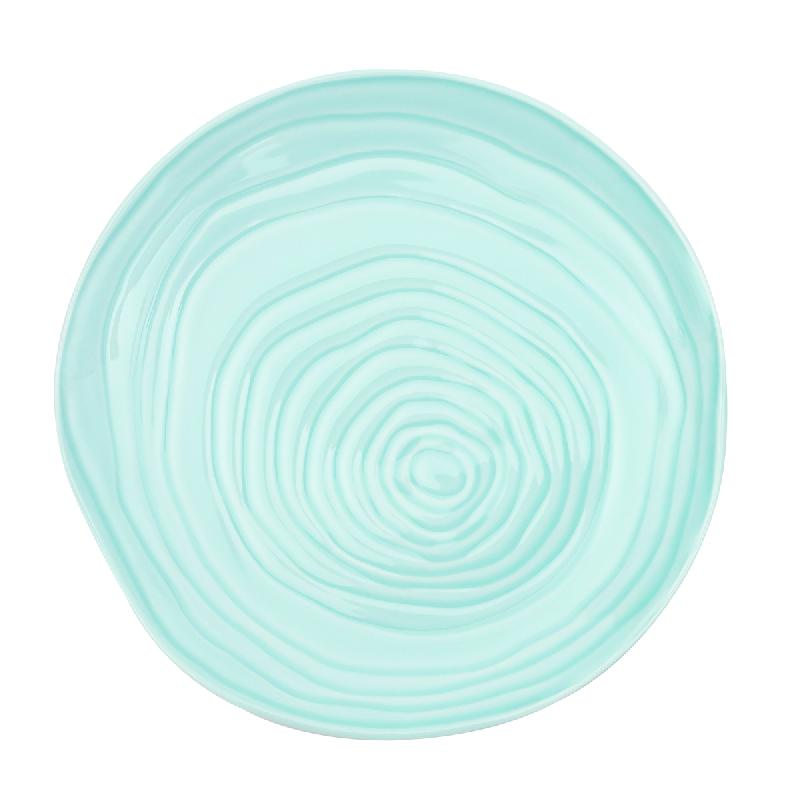 ASSIETTE COUPE PLATE ROND BLEU PORCELAINE Ø 28 CM TECK PILLIVUYT