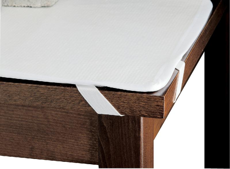 PROTÈGE-TABLE IMPERMÉABLE RECTANGULAIRE BLANC POLYESTER
