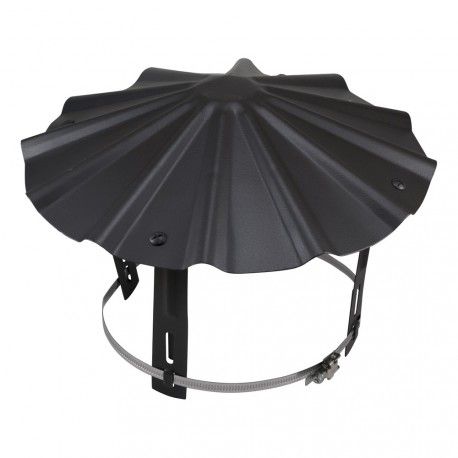 401001 - Chapeau de cheminée noir mat - Tôlerie du Sud Ouest - Ø 83_0