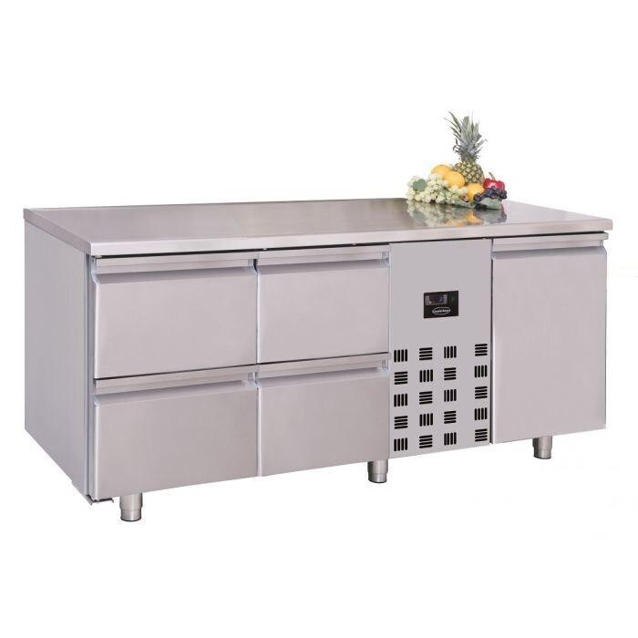 700 Table réfrigérée 1 PORTE ET 4 Tiroirs Monoblock ENERGY LINE - 7489.5365 Combisteel - inox 7489.5365_0