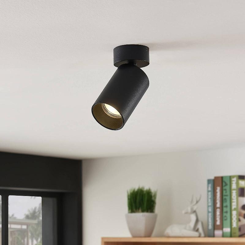 ARCCHIO SPOT BRINJA, SET DE 4, NOIR, ROND, Ø 6CM, GU10