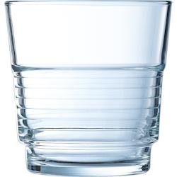 Arcoroc Lot De 6 Gobelets Forme Basse En Verre 25 Cl Spirale - transparent verre 5427946_0