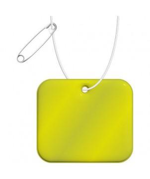 ATTACHE RÉFLÉCHISSANTE RECTANGULAIRE EN PVC H-20 RFX, XL - JAUNE NÉON - ACCESSOIRES DE SÉCURITÉ PUBLICITAIRES