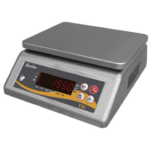 BALANCE TOUT INOX 30KG/2G AVEC CERTIFICAT D'ÉTALONNAGE - MANUTAN EXPERT