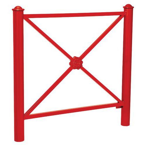 BARRIÈRE PROVINCE ROSACE 1.07 M AGORA - ZINC ROUGE 3020 - PROCITY