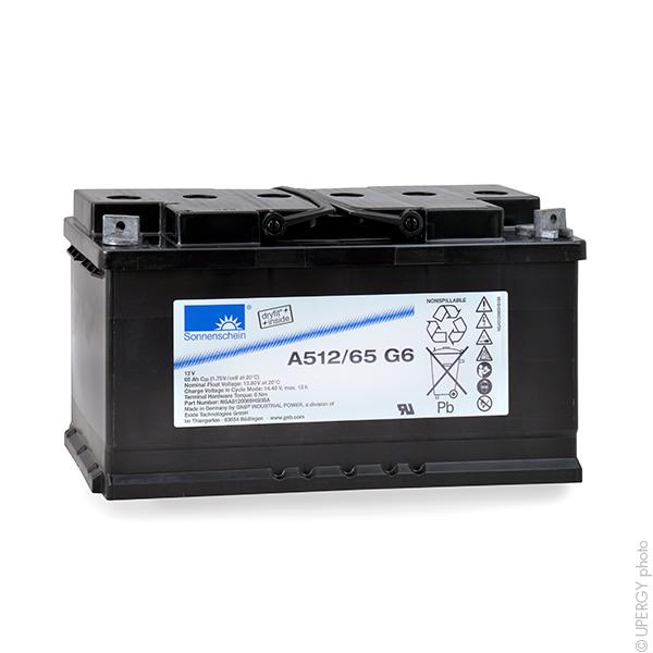 BATTERIE PLOMB ETANCHE GEL A512/65 G6 12V 65AH M6-M_0