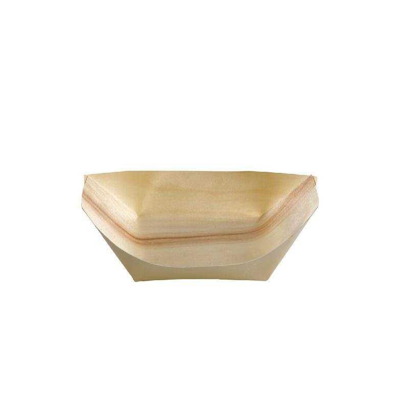 Betik Ecoline – 1250 unités – Barquette bateau bois FSC  – 22,5 cm - beige Bois massif 1011140_0
