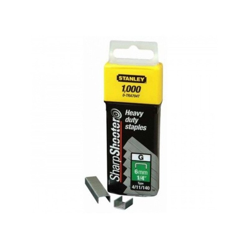 AGRAFES 8 MM TYPE G BOÎTE DE 1000 - STANLEY - 1-TRA705T