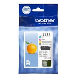 Brother LC3211VALDR Pack 4 cartouches Noire et couleurs (Mandarine) - multicolore LC3211VALDR_0