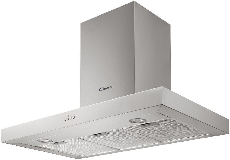 CANDY Hotte Décorative Murale 90cm 65db 571m3/h Inox cmb955x - argenté 8016361920736_0