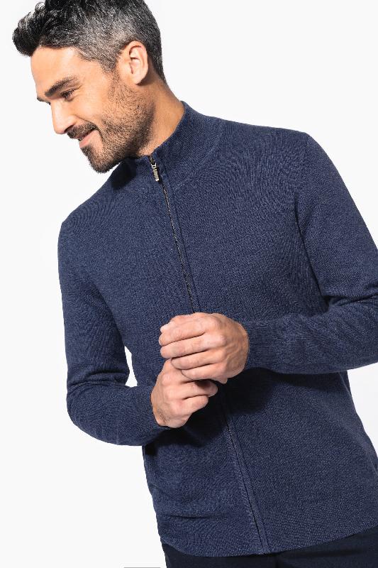 Cardigan premium zippé - Réf: K984 - Col montant, coupe élégante et confortable - Marque Kariban_0