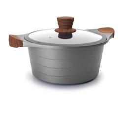 Casserole à manche avec couvercle en verre Stilo 28 CM de Lacor - aluminium 27328_0