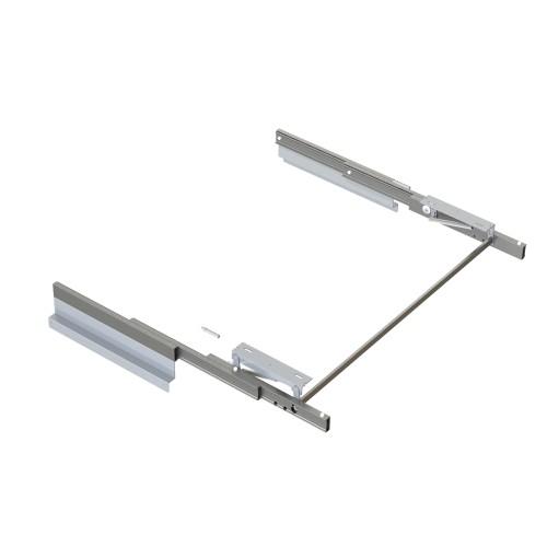 COULISSES POUR TABLE À RALLONGE ET RELEVABLE -INOX BROSSÉ -ALUMINIUM EMUCA