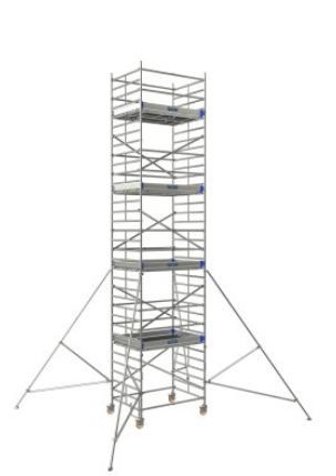 Échafaudage roulant aluminium Neolium 400 Line - Comabi SNC - Hauteur de travail max. 14 m - Structure aluminium soudé_0