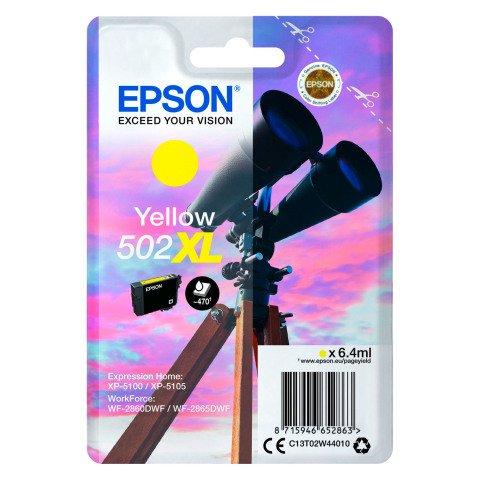 EPSON 502XL CARTOUCHE HAUTE CAPACITÉ JAUNE POUR IMPRIMANTE JET D'ENCRE - CARTOUCHE AUTHENTIQUE