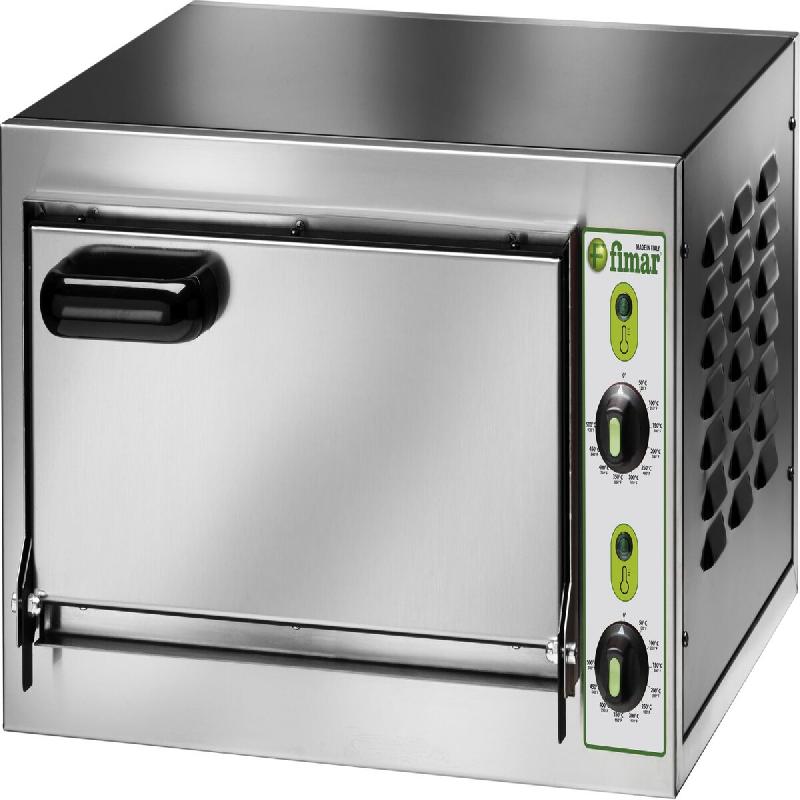Four à pizza électrique professionnel FIMAR modèle MICROV1C. Manuel. 1 chambre de cuisson avec dessus réfractaire. Chambre 405 x 405 mm - 848_0